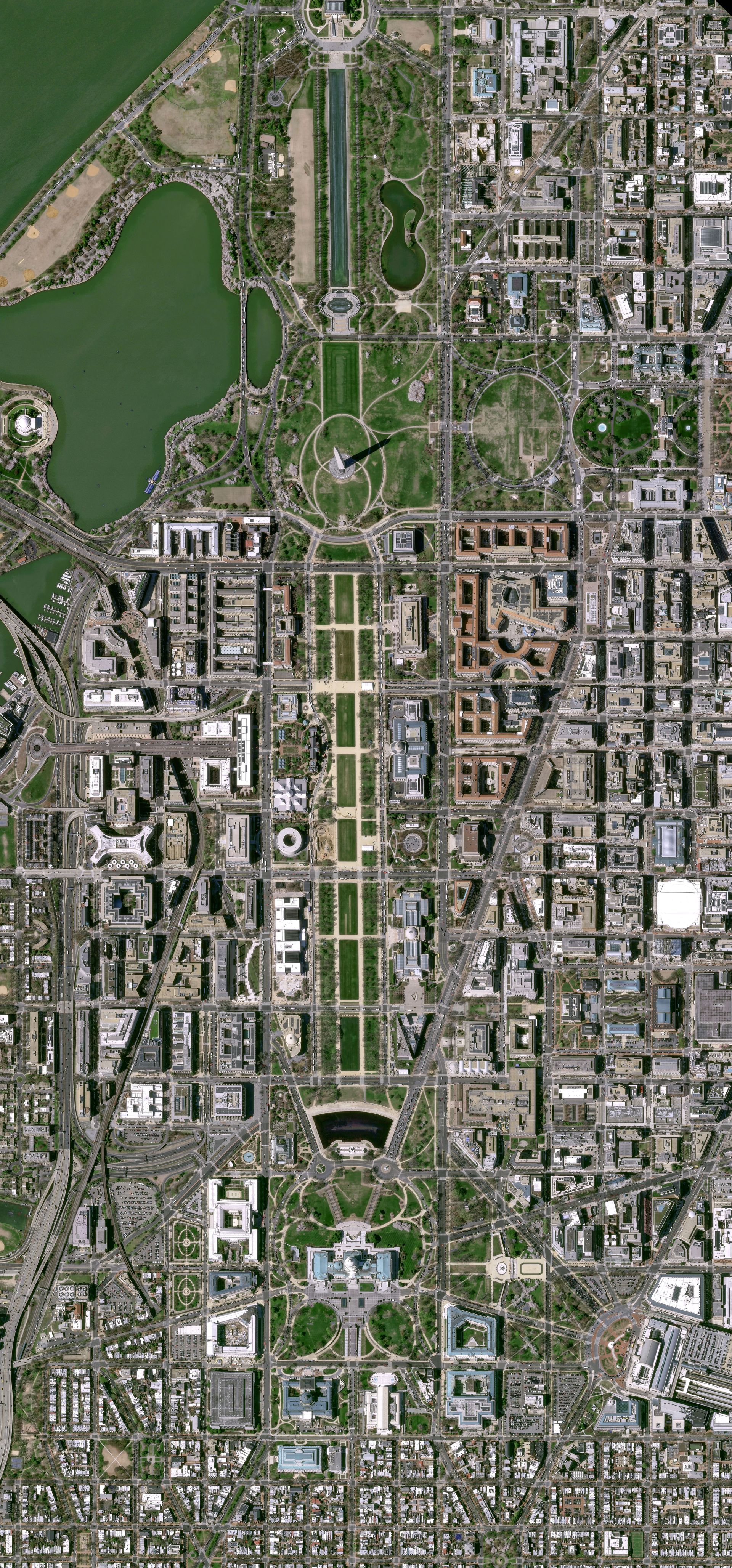 Martin Luther King Jr Mémorial, Washington, D.C highest resolution satellite image thumbnail