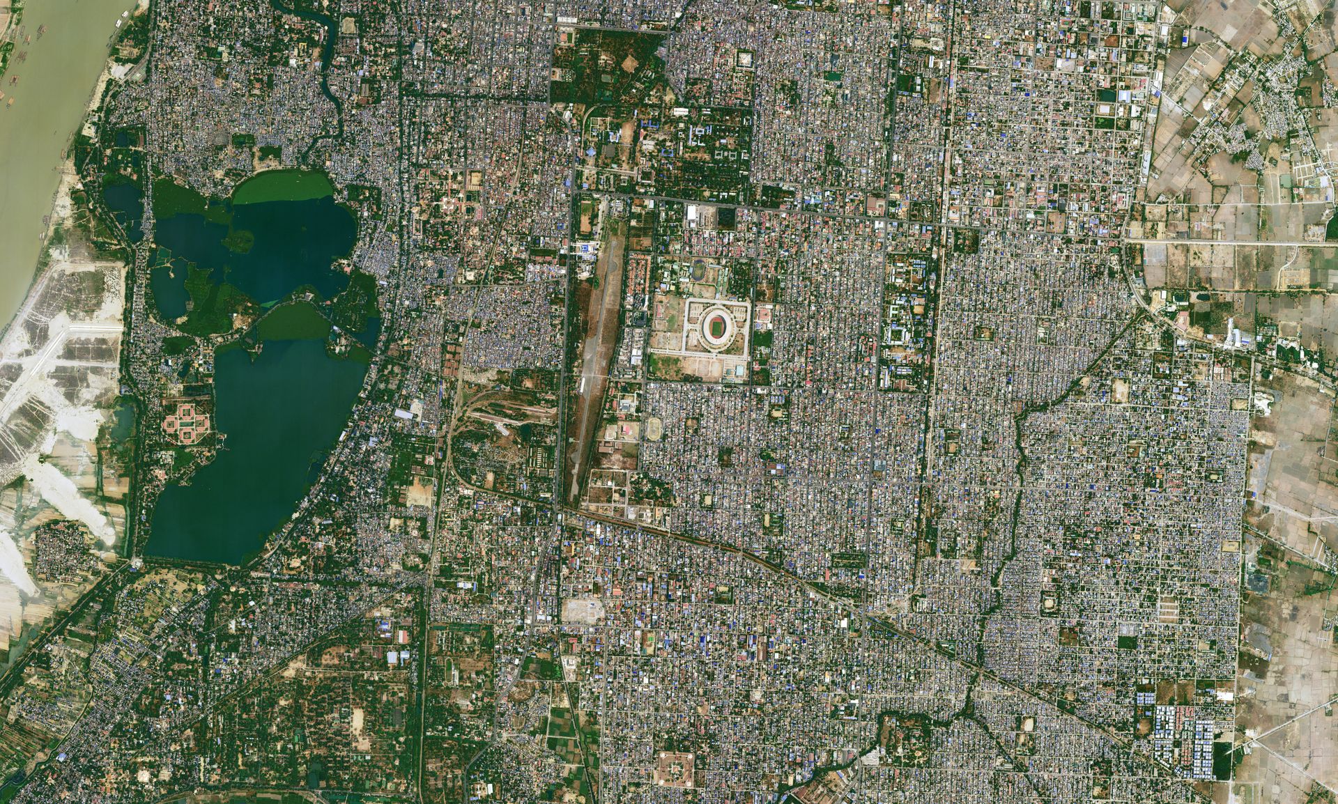 Mandalay Myanmar, Earthquake, very-high resolution satellite image thumbnail
