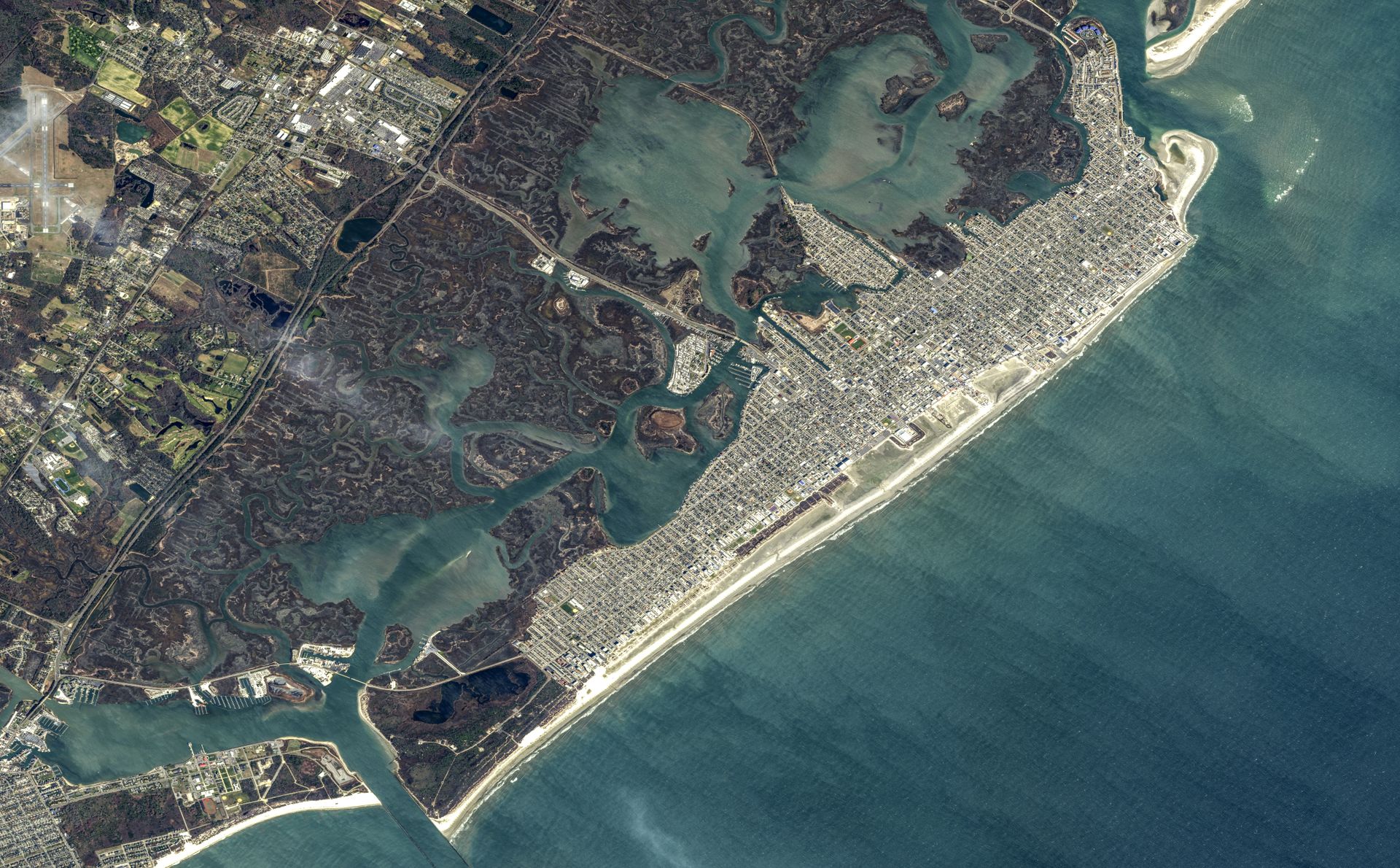 North Wildwood, New Jersey, USA, High Quality Satellite Image thumbnail
