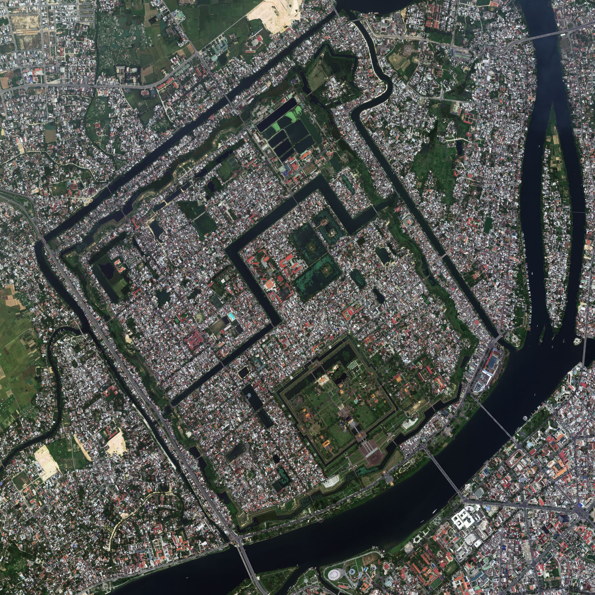 Hue Citadel, Vietnam, Very High-Resolution Satellite Imagery thumbnail