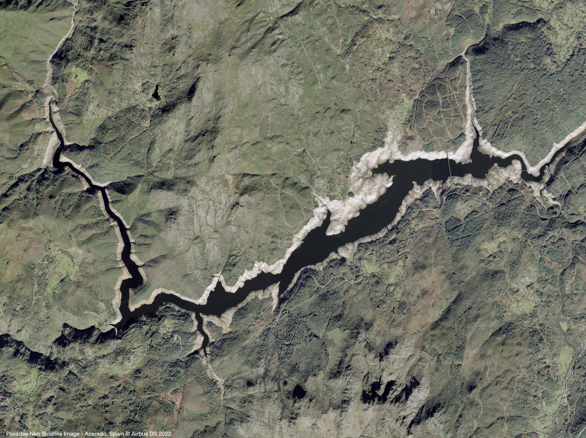 Aceredo, Spain Satellite image from Pléiades Neo thumbnail