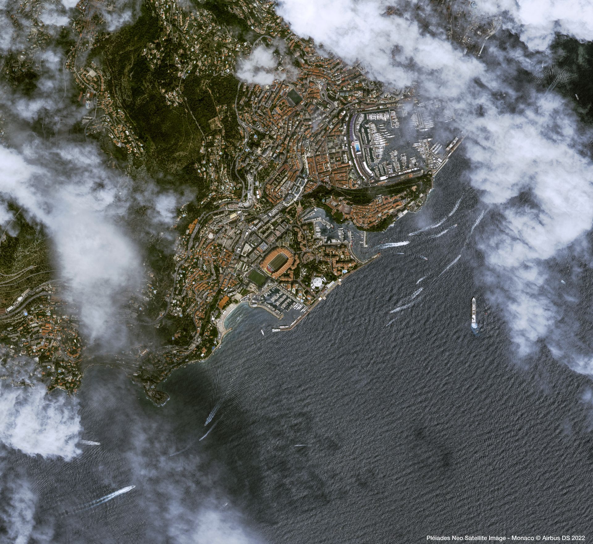 Grand Prix, Monaco Satellite image from Pléiades Neo thumbnail