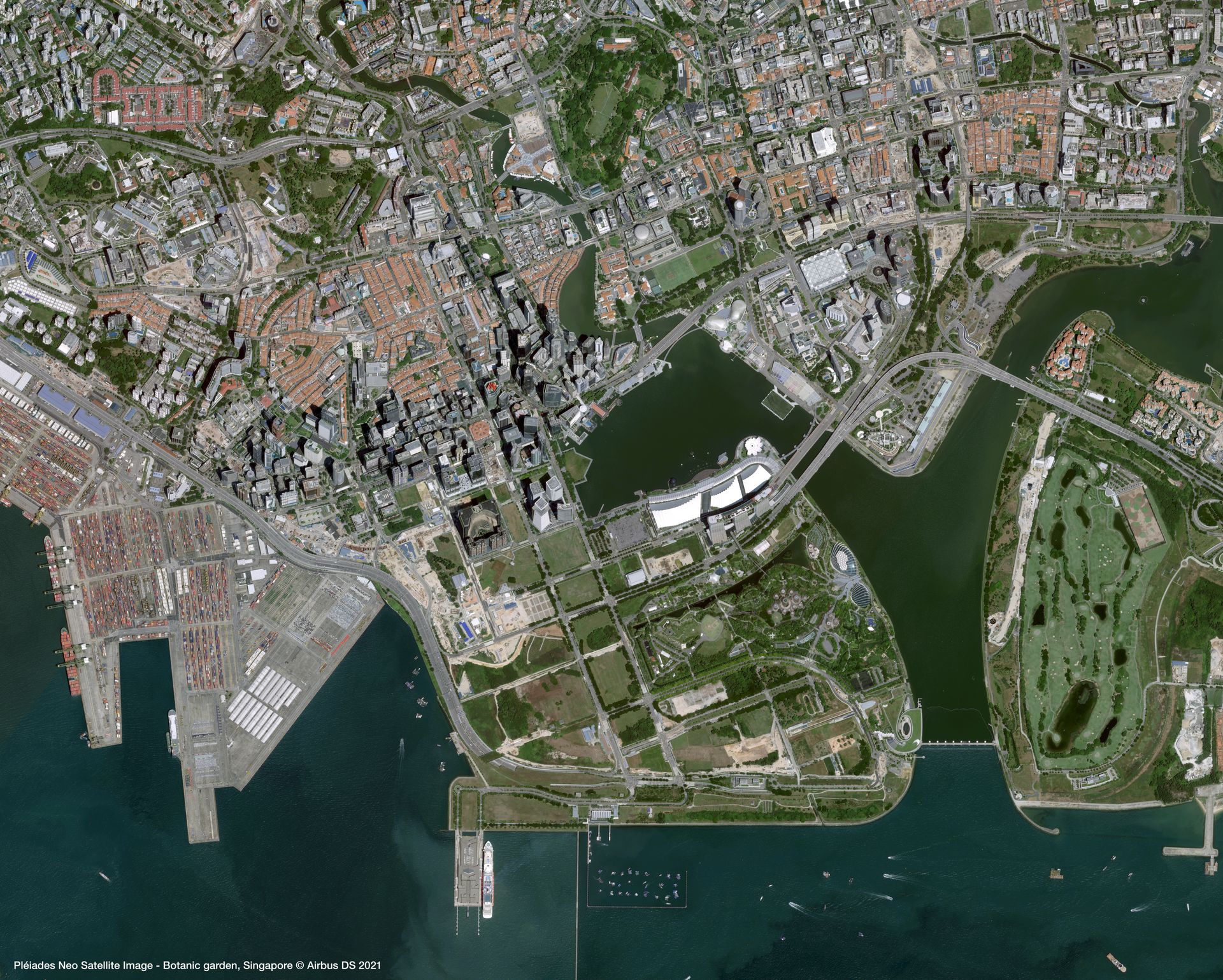 Botanic garden, Singapore Satellite image from Pléiades Neo thumbnail