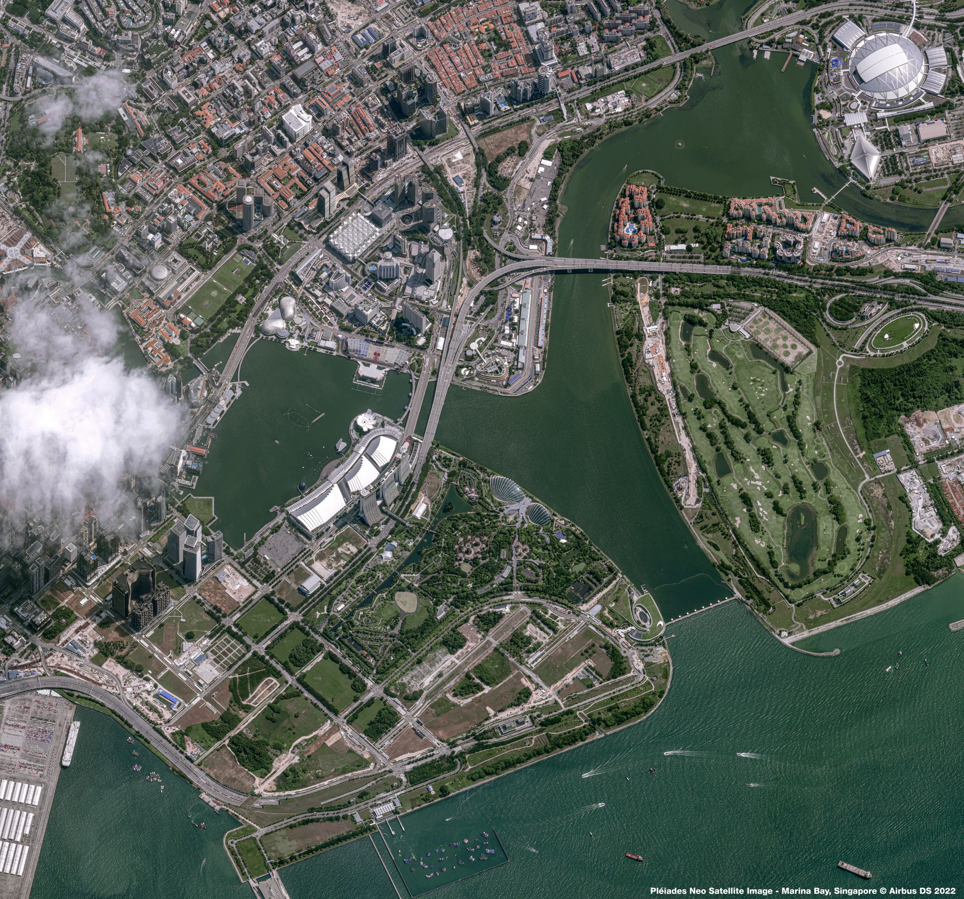 Marina Bay, Singapore Satellite image from Pléiades Neo thumbnail