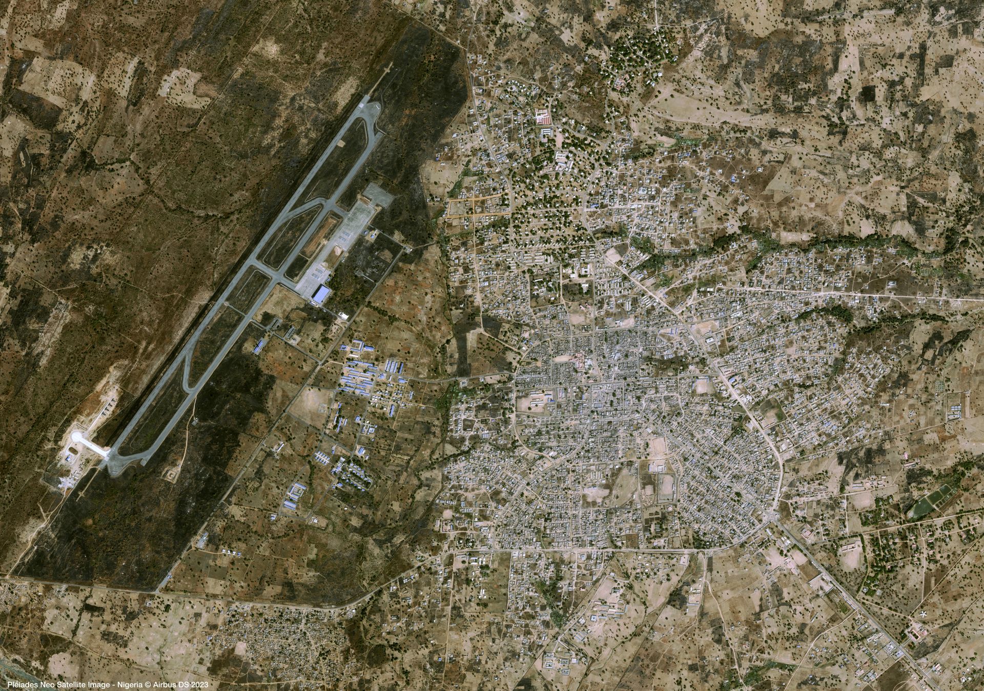 Catfish in Nigeria Satellite image from Pléiades Neo thumbnail