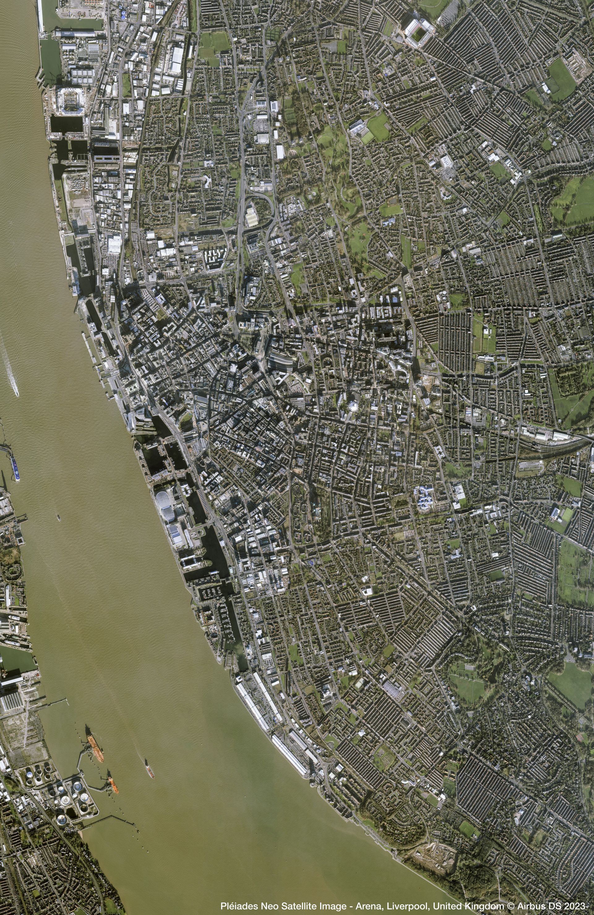 Arena Liverpool Satellite image from Pléiades Neo thumbnail