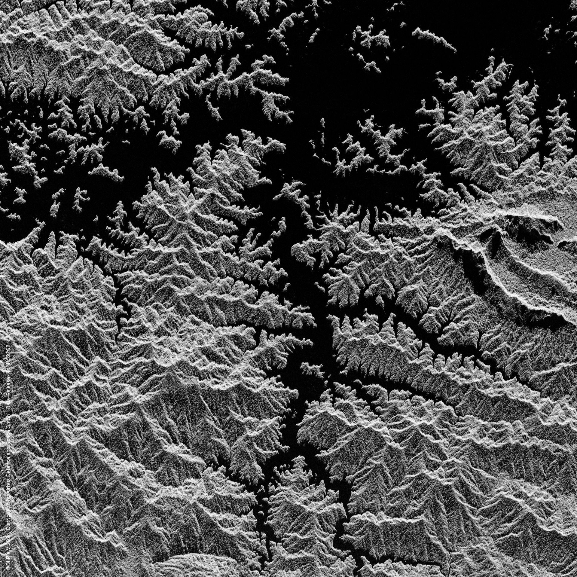 Khao Sok National Park, Thailand, Radar Satellite Imagery thumbnail