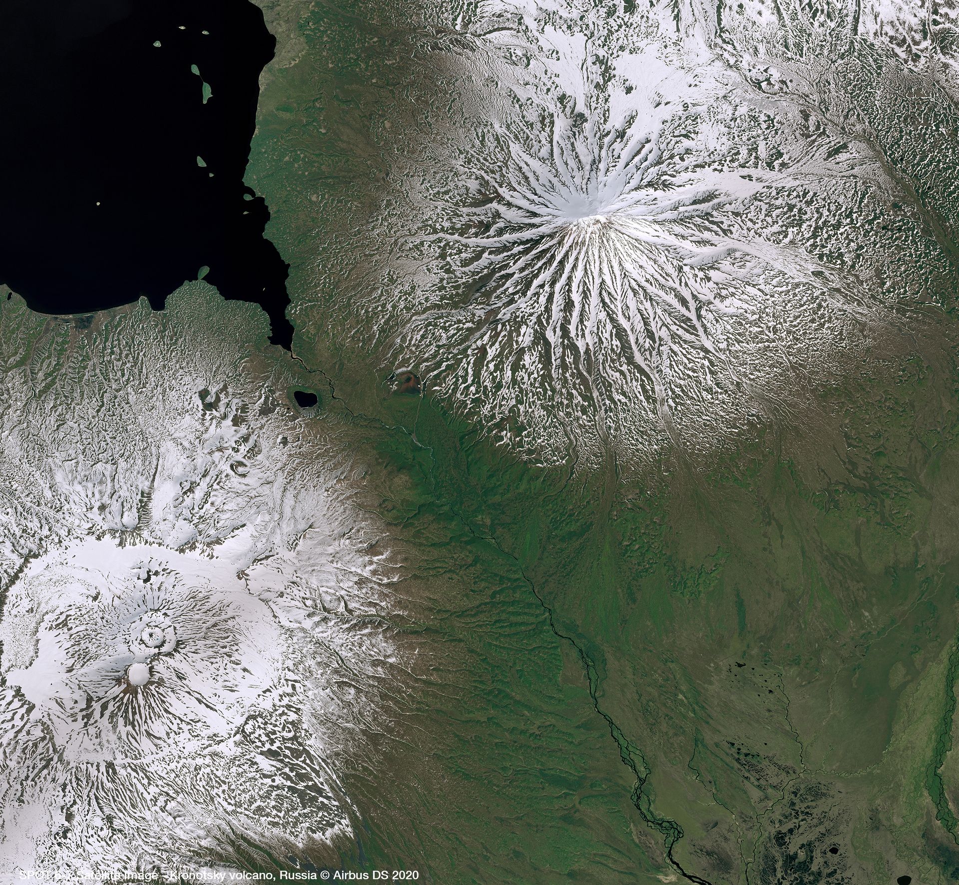 Kronotsky volcano, Russia Satellite image from SPOT 6/7 thumbnail