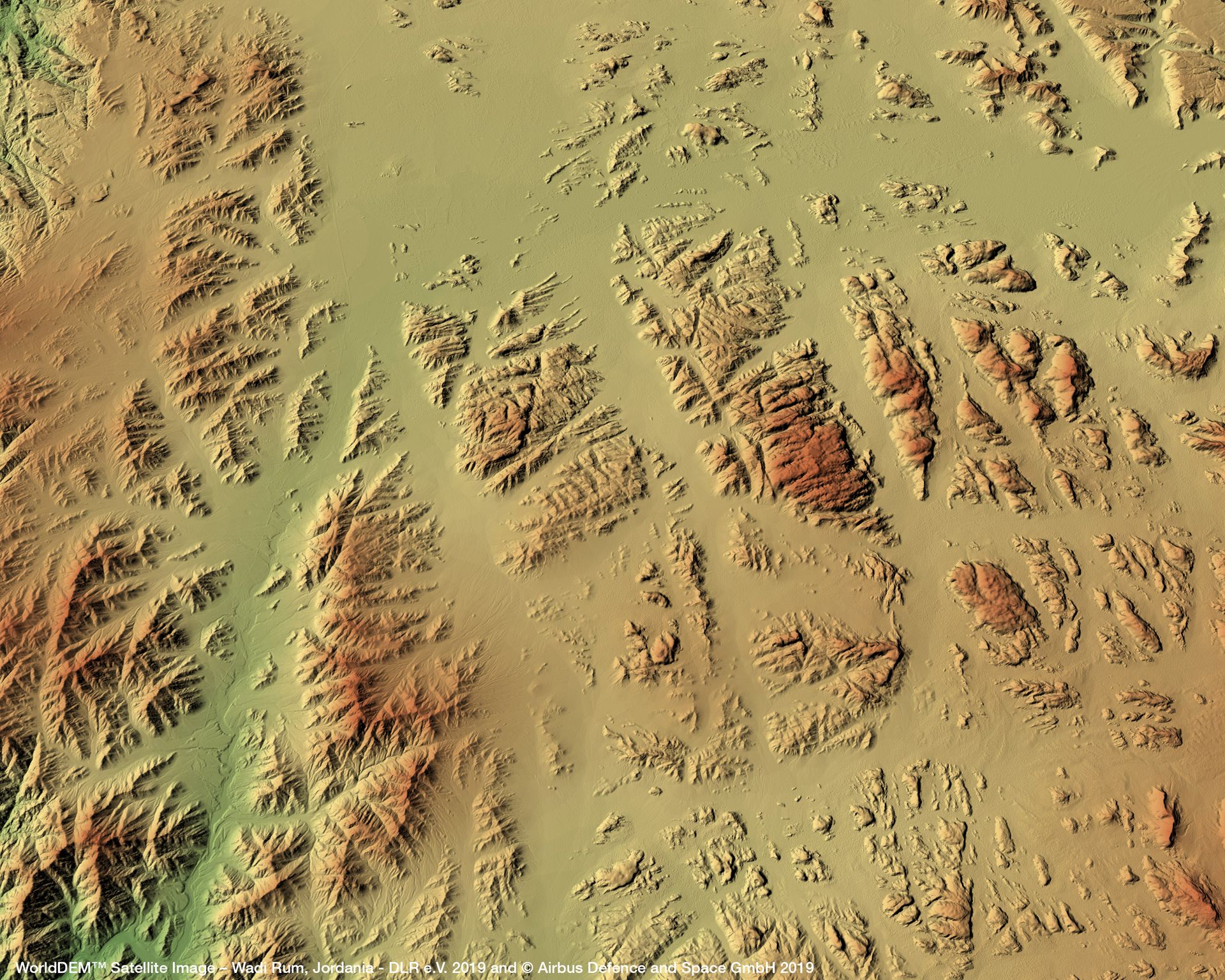 Wadi Rum Satellite image from WorldDEM™ thumbnail