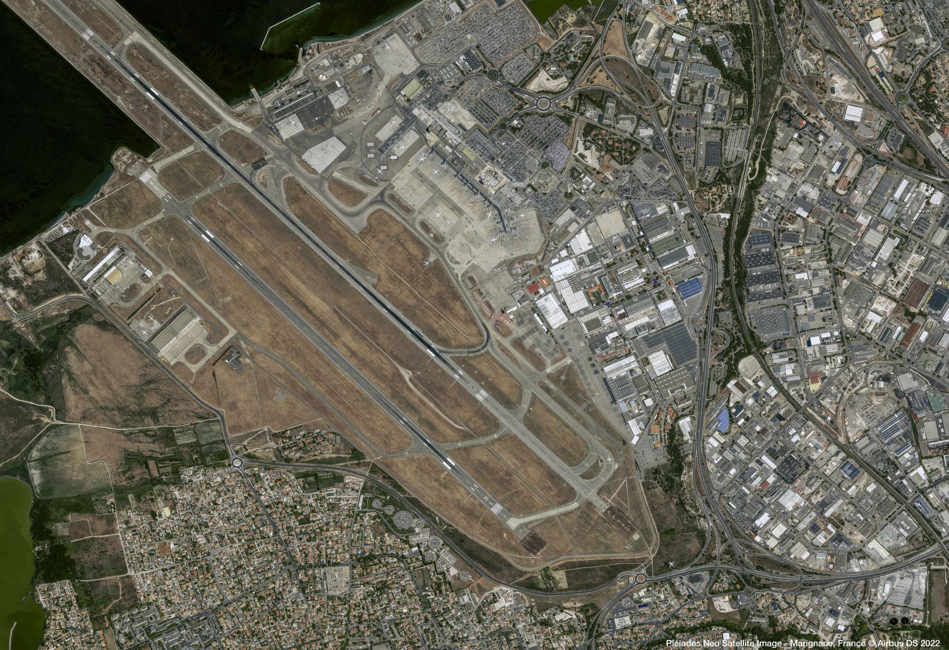 Airbus Helicopters, Marignane, France Satellite image from Pléiades Neo thumbnail