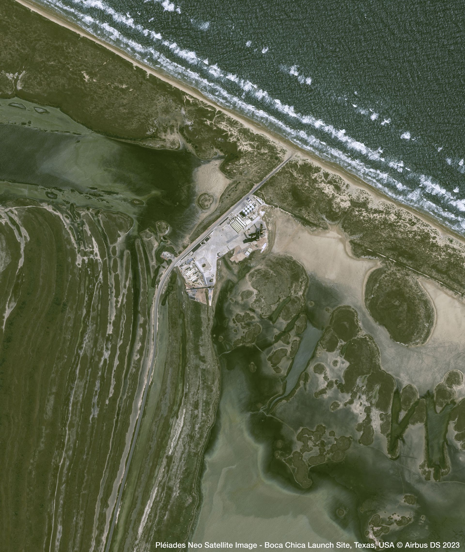 Boca Chica Launch Site Satellite image from Pléiades Neo thumbnail