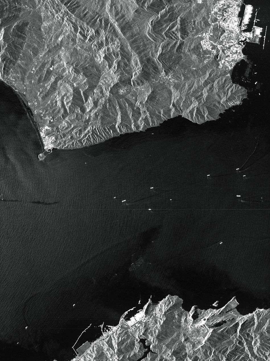 High quality sample imagery of the Strat of Gibraltar - Radar Constellation, Wide ScanSAR High quality sample imagery of the Strat of Gibraltar - Radar Constellation, Wide ScanSAR