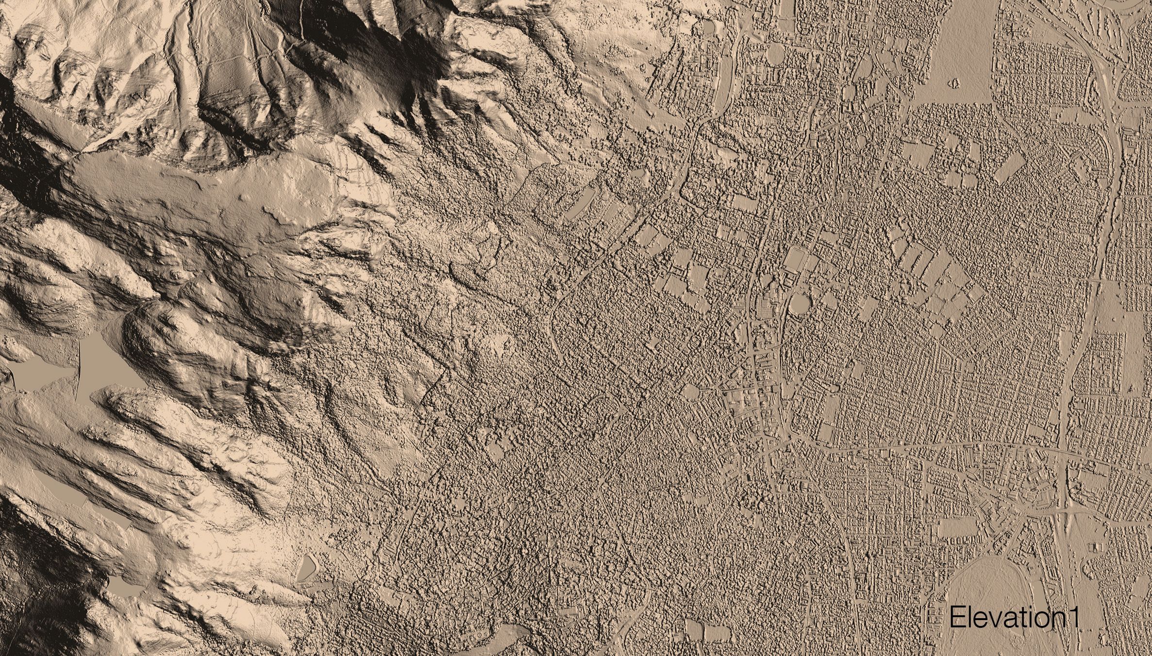 Cape Town, South Africa, Elevation 1 satellite data Cape Town, South Africa, Elevation 1 satellite data
