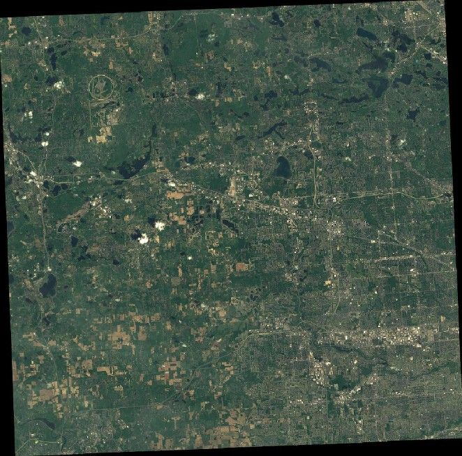 Sample satellite Imagery SPOT 6 Ortho - Detroit, MI, United States Sample satellite Imagery SPOT 6 Ortho - Detroit, MI, United States