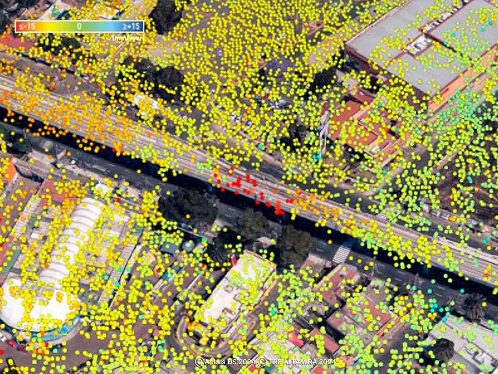 Mexico City Viaduct satellite image from Airbus Radar Constellation and TRE ALTAMIRA Mexico City Viaduct satellite image from Airbus Radar Constellation and TRE ALTAMIRA