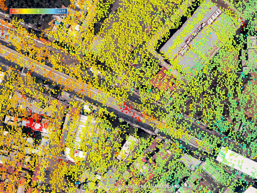 Mexico City Viaduct satellite image from Airbus Radar Constellation and TRE ALTAMIRA Mexico City Viaduct satellite image from Airbus Radar Constellation and TRE ALTAMIRA