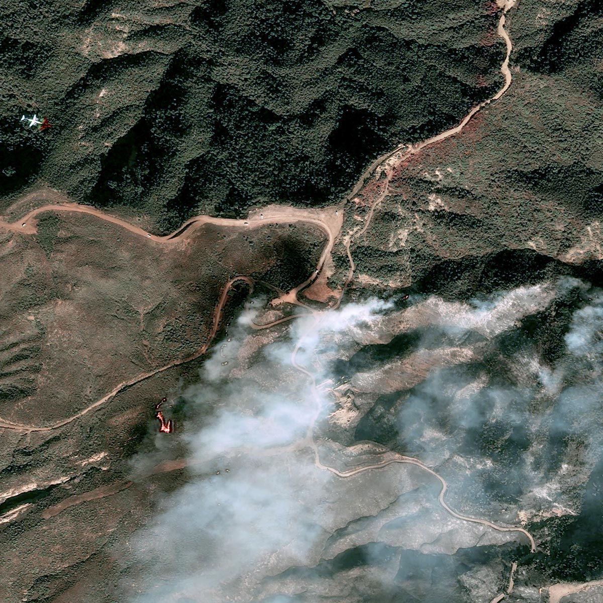 Wildfires in Los Angeles, wide view with Pléiades satellite imagery, 50cm resolution Wildfires in Los Angeles, wide view with Pléiades satellite imagery, 50cm resolution