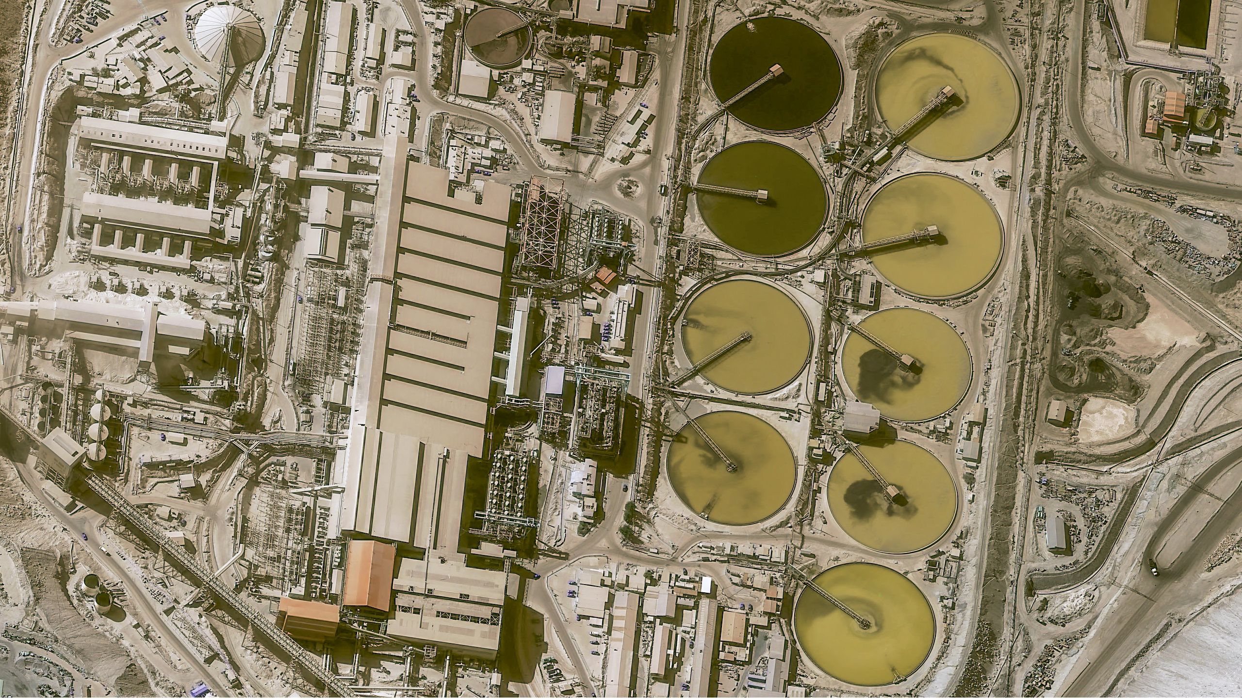 Chuquicamata largest open pit copper mine, Chile Pléiades Neo satellite image Chuquicamata largest open pit copper mine, Chile Pléiades Neo satellite image