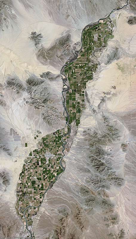 SPOT7 satellite image - 1,5m resolution - Blythe California USA SPOT7 satellite image - 1,5m resolution - Blythe California USA