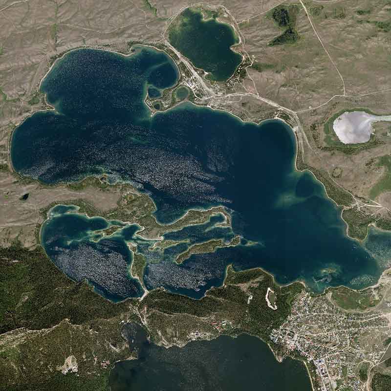 Pléiades Neo satellite image - Borovoye, Kazakhstan - 30cm resolution Pléiades Neo satellite image - Borovoye, Kazakhstan - 30cm resolution