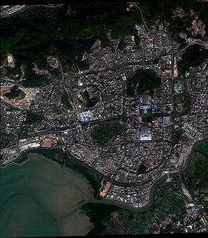Sample satellite Imagery SPOT 7 Primary - Shenzhen, China Sample satellite Imagery SPOT 7 Primary - Shenzhen, China