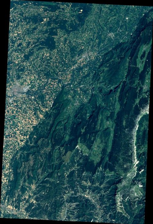 Sample satellite Imagery SPOT 6 Ortho - Vercors, France Sample satellite Imagery SPOT 6 Ortho - Vercors, France