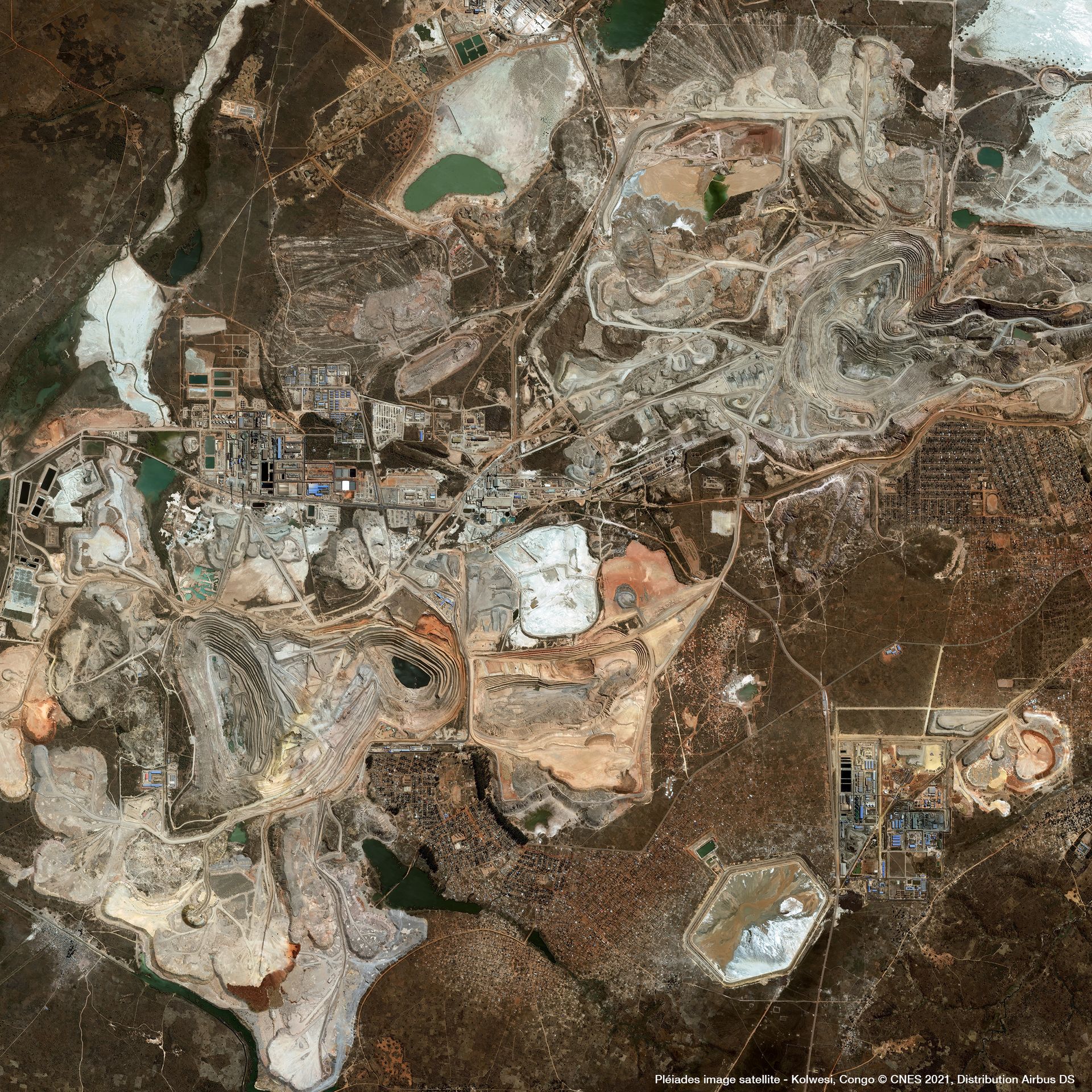 The Mines of Kolwezi Satellite image from Pléiades thumbnail