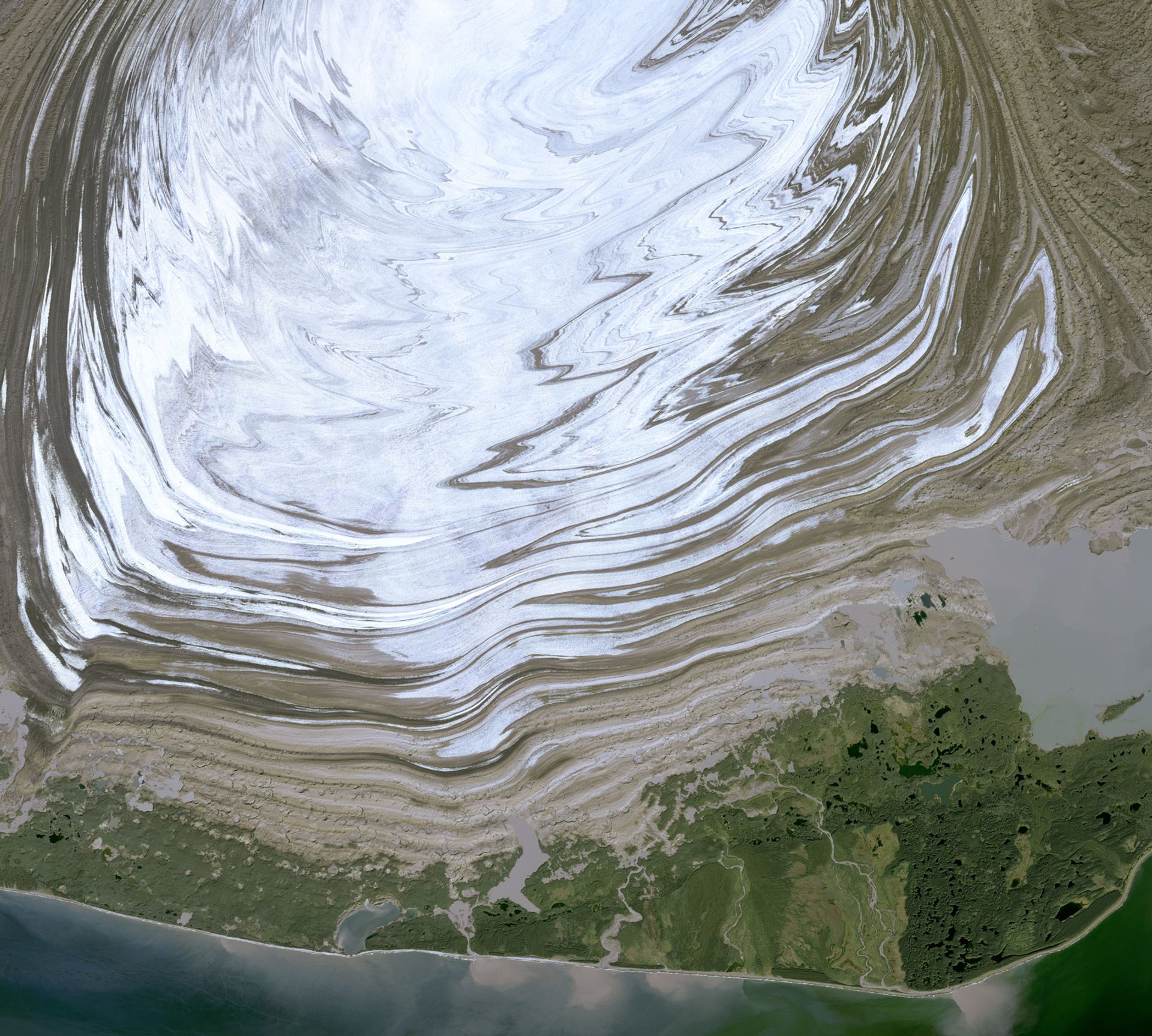 Malaspina Glacier, Alaska, Country-wide satellite imagery thumbnail