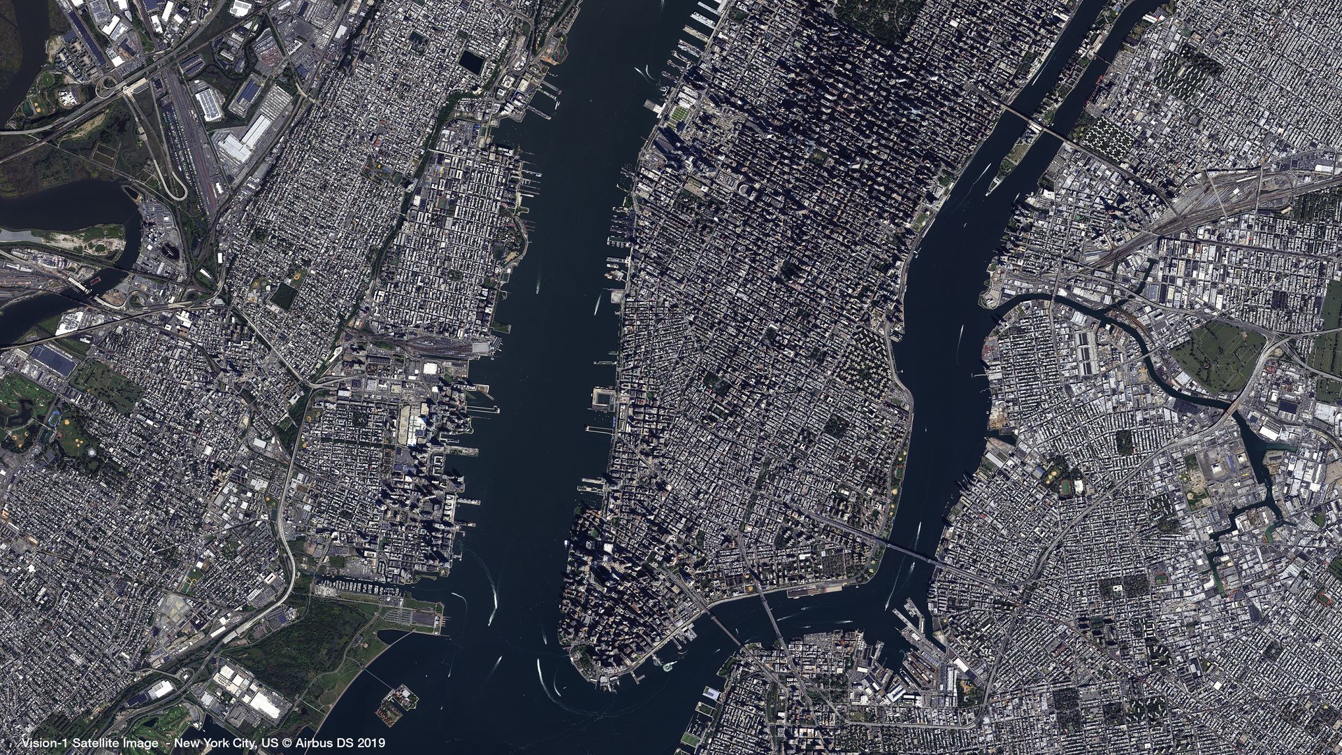 New York City, USA Satellite image from Vision-1 thumbnail