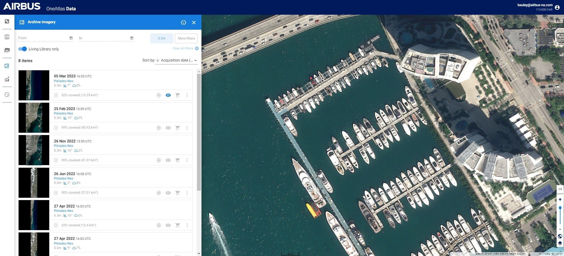 Living Library | Quick and easy access to satellite imagery