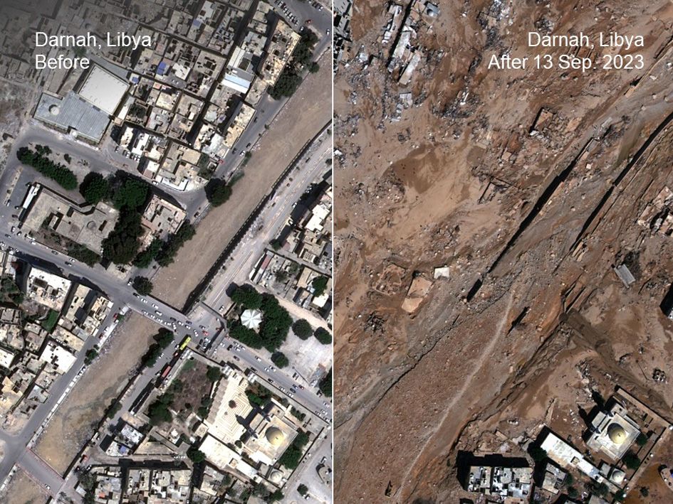 One Tasking - Satellite image before-after One Tasking - Satellite image before-after