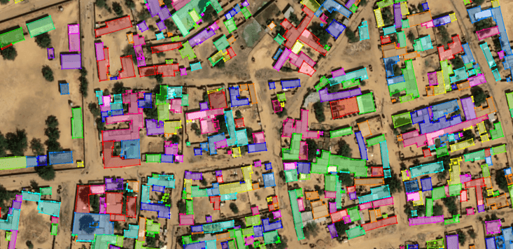 Detect infrastructure changes over time and highlight buildings or specific infrastructures Detect infrastructure changes over time and highlight buildings or specific infrastructures