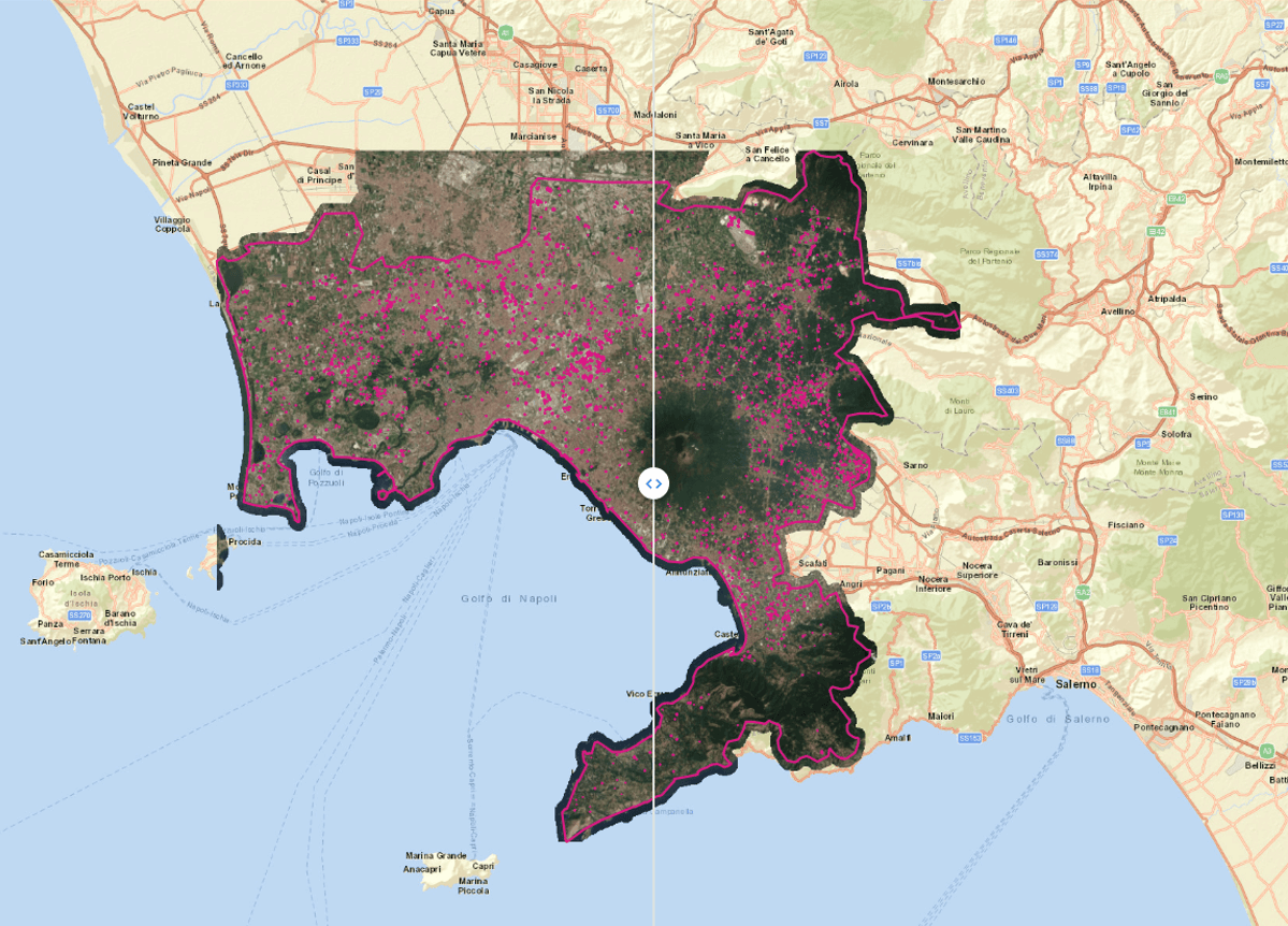 Mapping building changes to support tax collection (Napoli, May 2018-Aug 2022, Powered by SPOT), in partnership with Hyperverge Mapping building changes to support tax collection (Napoli, May 2018-Aug 2022, Powered by SPOT), in partnership with Hyperverge