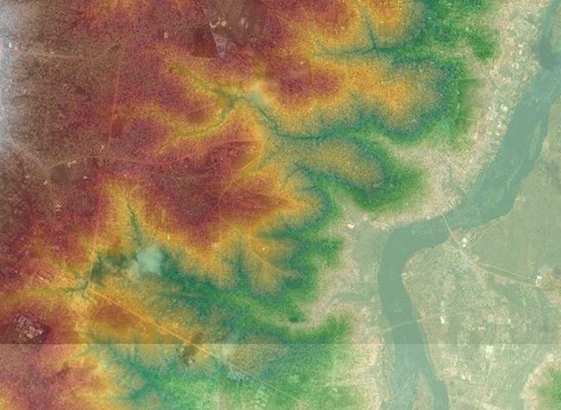 Digital Terrain Model of the Region Digital Terrain Model of the Region
