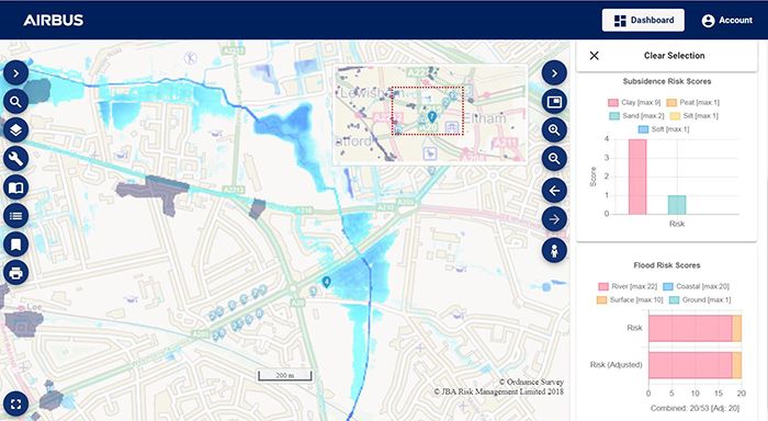 Map binary flood risk Map binary flood risk