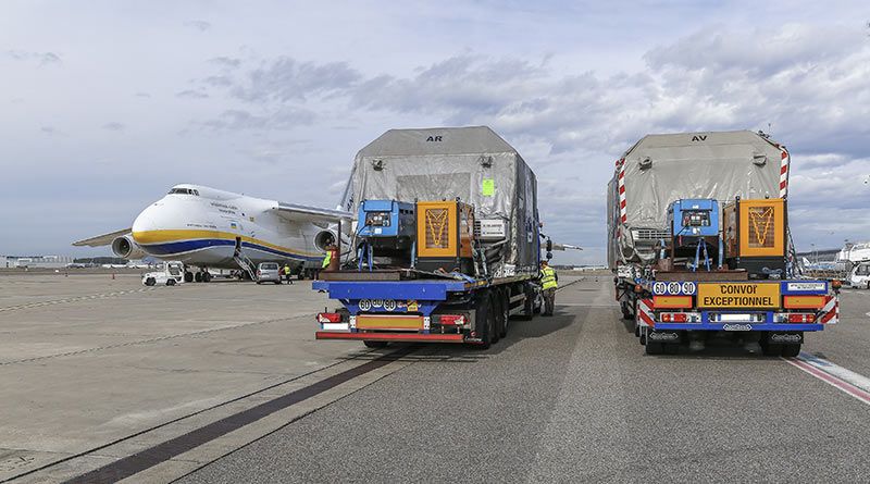 Pléiades Neo launch - Arrival at Kourou Space
