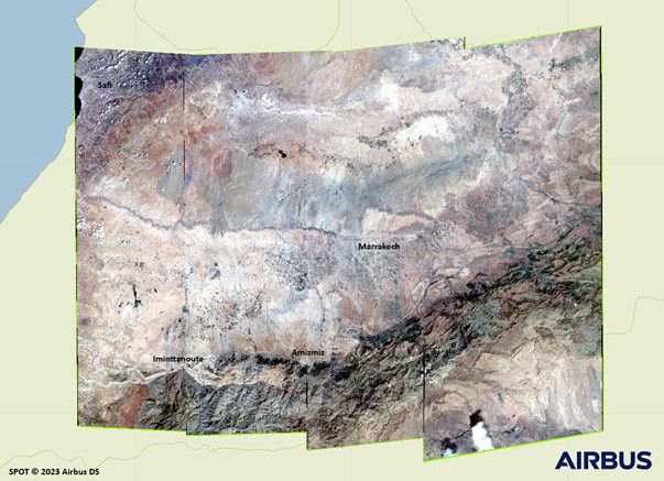 SPOT image - Amizmiz and Tafeghaghte SPOT image - Amizmiz and Tafeghaghte