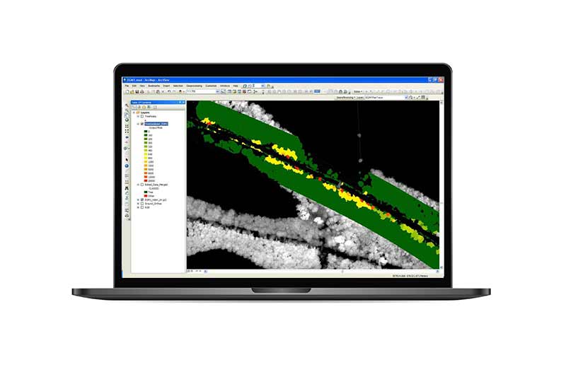 Remote sensing data - Vegetation along railway tracks Remote sensing data - Vegetation along railway tracks