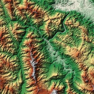 Sample satellite Imagery WorldDEM DTM lite - Aceh Province, Indonesia