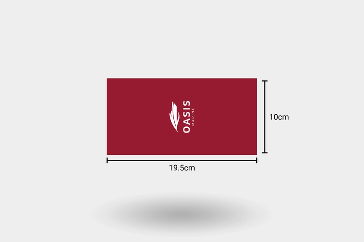 Custom Printed 8-Fold Airlaid Dinner Napkin with Dimensions