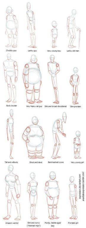 this image shows 16 human figures