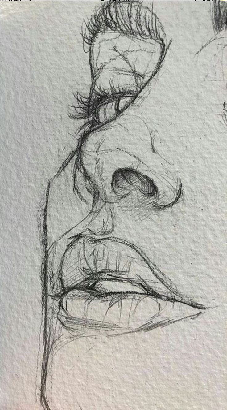 a pencil drawing of a woman's face with her eyes closed. the drawing is very detailed and focuses on the features of the face, including the eyes, nose, mouth, and cheekbones. the lines are soft and delicate, creating a sense of softness and beauty. the woman's expression is one of peacefulness or relaxation.