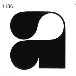 the image is a black and white abstract logo. it appears to be a stylized letter "a" formed by organic, rounded shapes.
