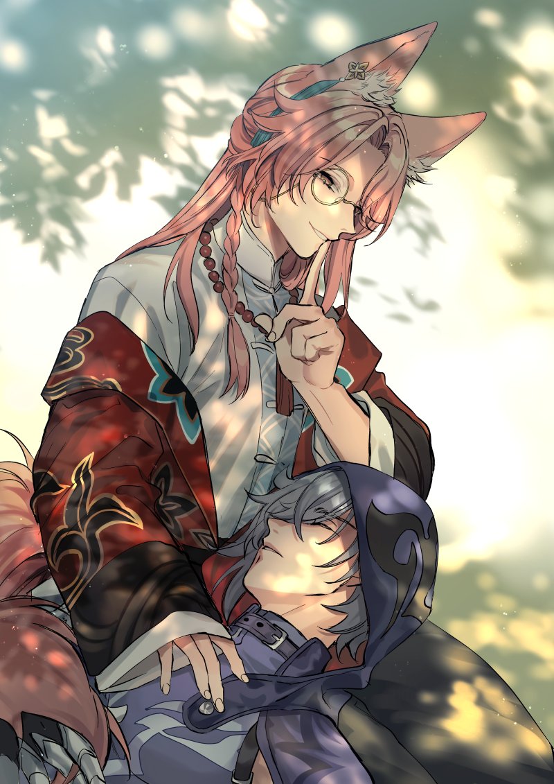 this digital illustration depicts a heartwarming scene of two