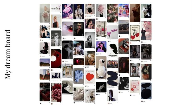 this image is a collage of various images that have been aesthetically arranged on a grid. the images are mostly vintage and retro, and they feature a variety of themes, such as fashion, beauty, travel, nature, and art. the collage is meant to evoke a sense of dreaminess, inspiration, and creativity.