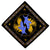 a closeup shot of a diablo ii rune or charm.  the image shows a diamondshaped icon with a dark border. inside is a swirling pattern of gold and blue. the style is consistent with the graphical style of diablo ii.