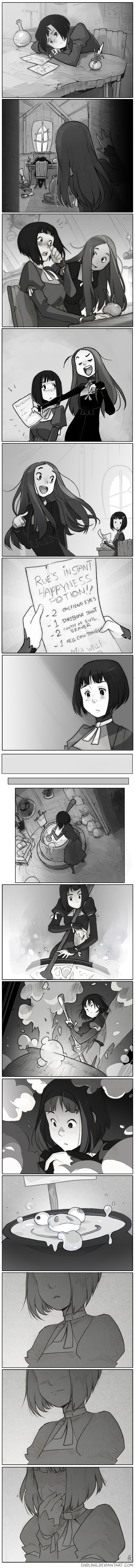 the image presents a collection of mangastyle panels, each featuring a young woman in various emotional states and poses. the black and white artwork emphasizes contrast and emotion, while the closeup perspective draws the viewer into the character's experiences.  the panels, seemingly from a larger narrative, hint at a story unfolding, leaving the interpretation of the emotions and events up to the viewer.