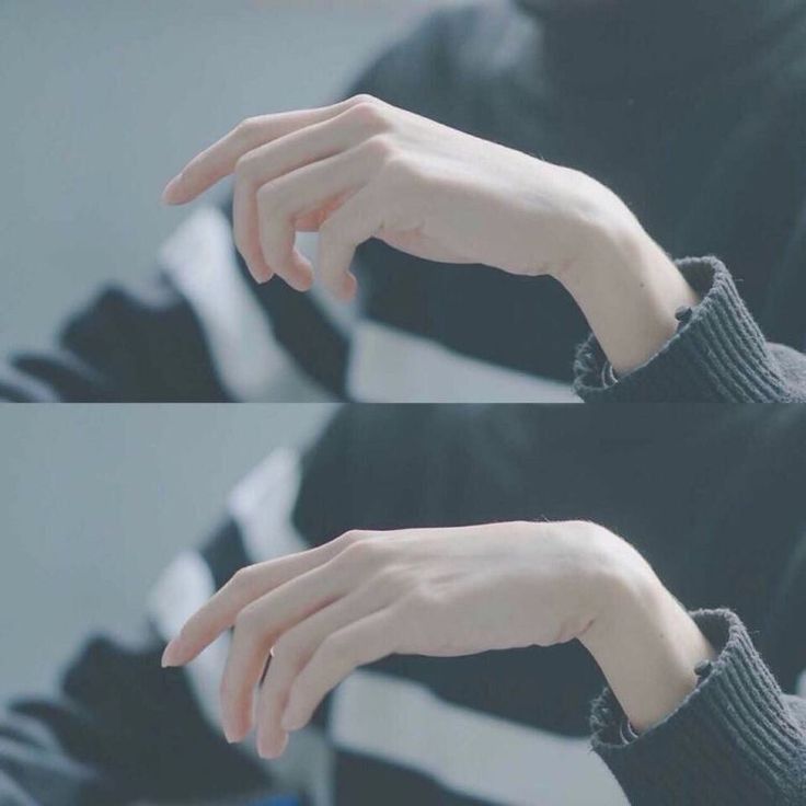 closeup image of two different angles of a person's hand, showcasing the delicate fingers and smooth skin. the hand is outstretched with fingers slightly curled, creating a graceful and elegant gesture. the image is minimalist in style with a soft and serene mood. the background is blurred, highlighting the hand as the focal point. the overall effect is calm and peaceful.