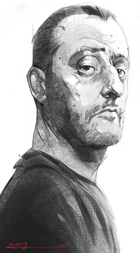 a black and white pencil drawing of an older man's portrait. the drawing is detailed and realistic.