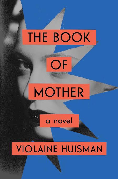 the book cover features a woman's face, with the word "mother" in large, bold letters across the top.  the word "mother" is in a red, bold font and the rest of the title and author name is in a more subtle font, but still bold, and in the color red. the background is blue and a black and white image of a woman's face is superimposed over it. the woman's face is mostly obscured by the colorful geometric shapes that make up the book cover. the cover is modern and graphic, with bold typography and geometric shapes.